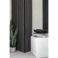Panou riflaj Marbet Woodline gri/negru mat 270x40 cm