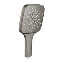 Para de dus Grohe Rainshower SmartActive 130 Cube 3 functii antracit periat Hard Graphite