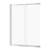 Paravan de cada culisant Cersanit Larga 115x140 cm sticla 5 mm crom