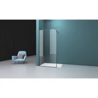 Paravan de dus tip Walk-in negru mat Rune Borr 90x200 cm