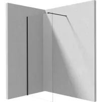 Paravan de dus Walk-in Deante Prizma negru 80x195 cm