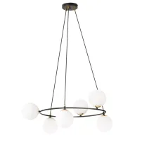 Pendul Emibig Azura 6 BL negru/alb