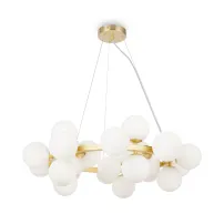 Pendul Maytoni Dallas auriu/alb 25 becuri 28.5 x 61 cm