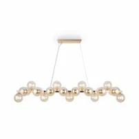 Pendul Maytoni Dallas auriu/galben 25 becuri 41.5 x 16 cm