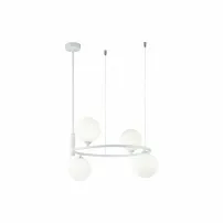Pendul Maytoni Ring alb/alb 4 becuri