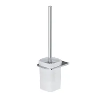 Perie WC cu suport AM.PM Inspire 2.0 crom-sticla mata