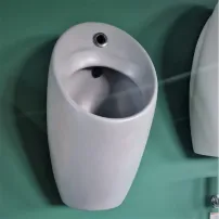 Pisoar cu alimentare ascunsa Inter Ceramic si actionare electronica gri mat