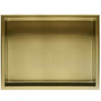 Raft incastrat dreptunghiular auriu periat Rea 30x45x10 cm