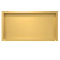Raft incastrat dreptunghiular Balneo Wall-Box No Rim 60x30x10 cm auriu lucios fara rama