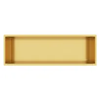 Raft incastrat dreptunghiular Balneo Wall-Box No Rim 90x30x10 cm auriu lucios fara rama