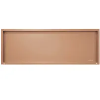 Raft incastrat dreptunghiular Balneo Wall-Box No Rim 90x30x10 cm cupru lucios fara rama