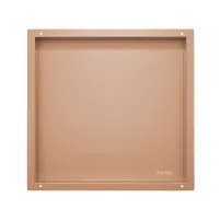 Raft incastrat patrat Balneo Wall-Box No Rim 30x30x10 cm cupru lucios fara rama