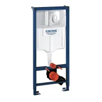 Set rezervor incastrat Grohe Rapid SL pentru vas WC cu clapeta cromata Skate Air