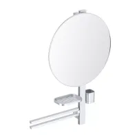Set accesorii pentru lavoar Ideal Standard Alu+ argintiu mat 80 cm din aluminiu