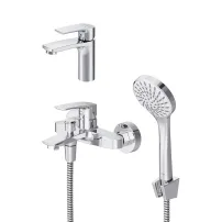 Set baterii lavoar si cada AM.PM Pride cu set de dus