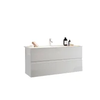 Set dulap baza si lavoar suspendat alb LC Mobili Italia Start 82x53x47 cm