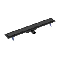 Set rigola dus cu capac scurgere dubla negru Cersanit Tako 80 cm