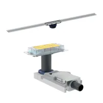 Set rigola pentru dus Geberit 65-90 mm plus capac CleanLine30 30-90 cm metal lucios