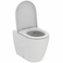Set vas WC pe pardoseala Ideal Standard Ellisse rimless cu capac softclose alb