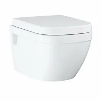Set vas wc suspendat Grohe Euro Ceramic rimless si capac softclose prindere la vedere