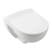 Set vas WC suspendat Villeroy&Boch O.Novo TwistFlush Rimless alb cu capac softclose