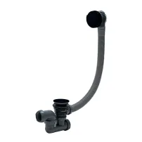 Sifon cu preaplin pentru cada Wirquin cu dop negru mat