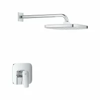 Sistem de dus incastrat Grohe Cubeo Tempesta cu palarie 1 functie fara corp ingropat finisaj crom lucios