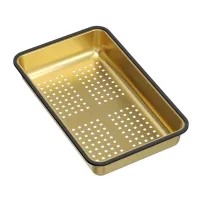 Sita pentru chiuveta Quadron Unique finisaj auriu 38x23 cm