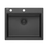 Statie de lucru incastrata Quadron Kurt 110 negru 59.5x50 cm