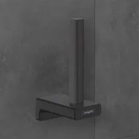Suport hartie igienica Hansgrohe AddStoris Q finisaj negru mat