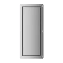 Suport perie WC incastrat Balneo Wall Box S Tiles otel inoxidabil deschidere stanga