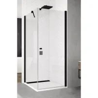Usa de nisa pivotanta negru mat Sanswiss Solino SOL1 90x200 cm