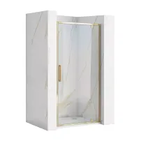 Usa de nisa pivotanta Rea Rapid Swing 100 cm sticla 6 mm auriu
