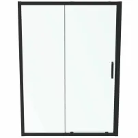 Usa glisanta cu segment fix 140 cm negru mat Ideal Standard Connect 2