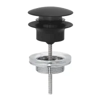 Ventil lavoar Push-Open Grohe negru mat Phantom Black, universal