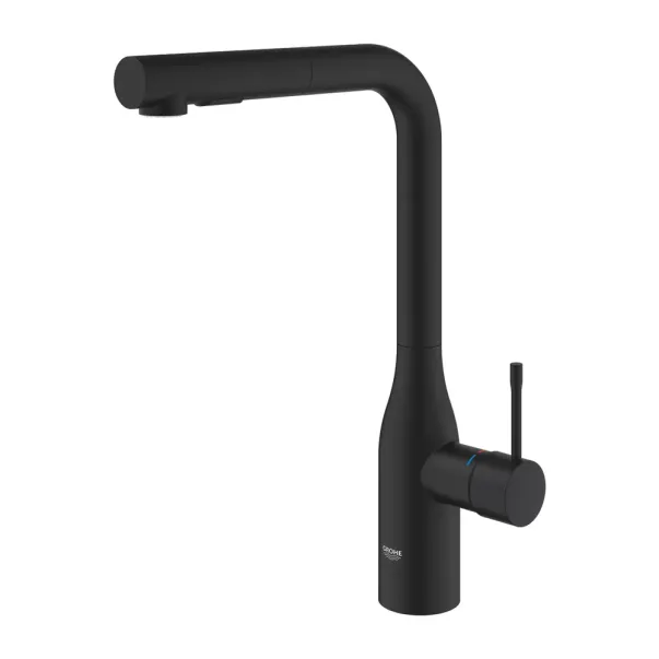 Baterie bucatarie cu dus extractibil Grohe Essence negru mat Phantom Black picture - 4