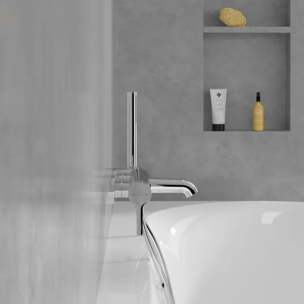 Baterie cada-dus Villeroy&Boch Skyla monocomanda crom lucios picture - 7