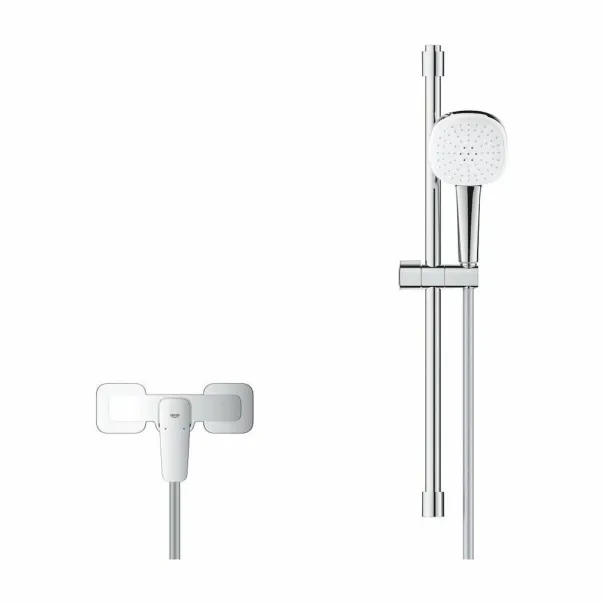 Baterie dus Grohe Cubeo finisaj crom lucios cu set de dus si para cu 2 functii picture - 2