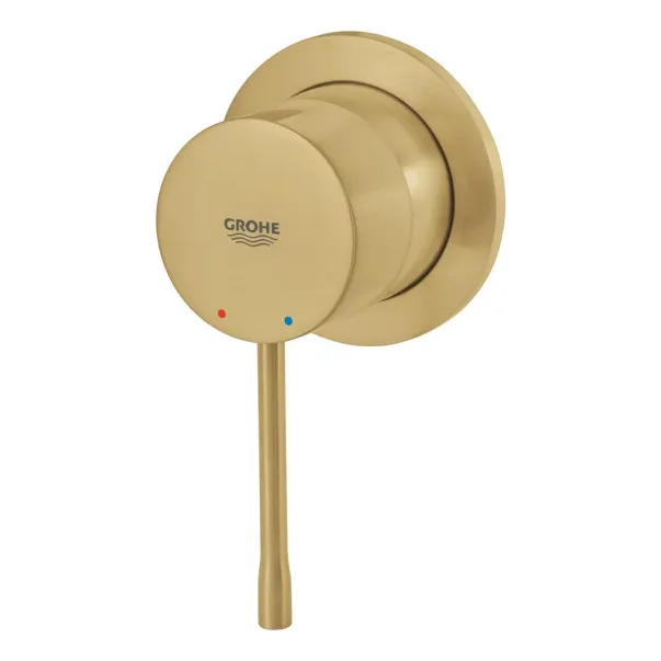 Baterie dus incastrata Grohe Essence auriu periat Cool Sunrise cu corp ingropat picture - 4