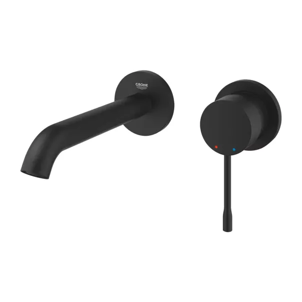 Baterie lavoar incastrata Grohe Essence M 18 cm negru mat Phantom Black fara corp ingropat picture - 3
