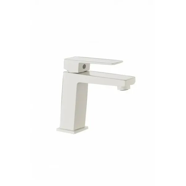 Baterie lavoar Inter Ceramic Elinor monocomanda alb mat picture - 2