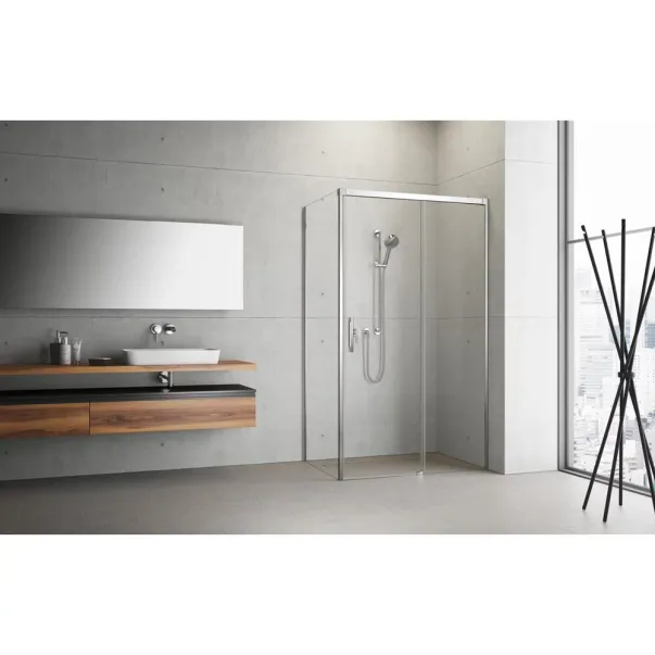 Cabina de dus dreptunghiulara cu usa glisanta Radaway Idea KDJ 150x70 cm crom-transparent dreapta picture - 2