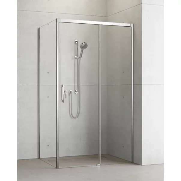 Cabina de dus dreptunghiulara cu usa glisanta Radaway Idea KDJ 150x70 cm crom-transparent dreapta picture - 3
