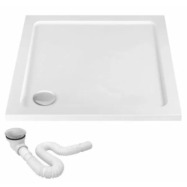 Cabina de dus patrata cu usi glisante auriu Rea City 90x90 cm picture - 7