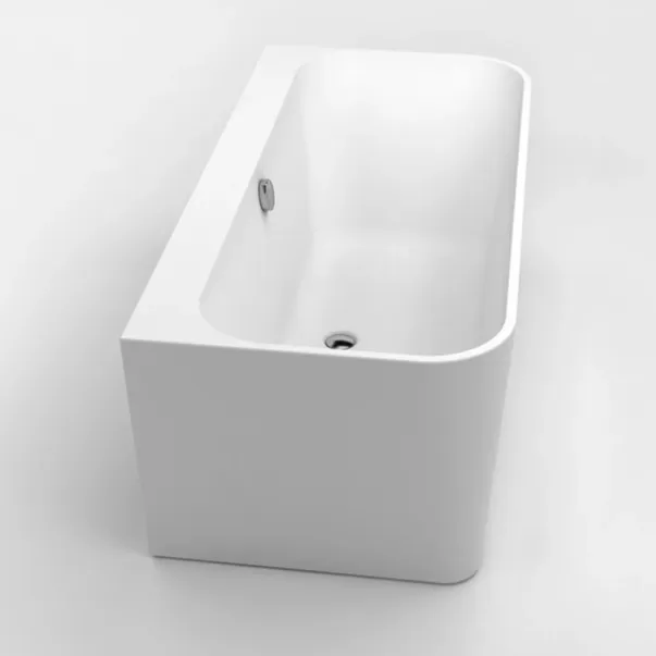 Cada freestanding Kreiner Maggie 160x75 cm finisaj alb lipita de perete, BTW picture - 5