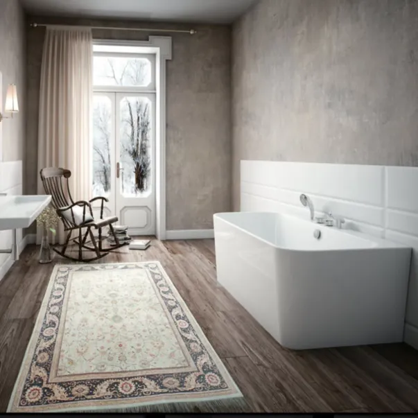 Cada freestanding Kreiner Maggie 160x75 cm finisaj alb lipita de perete, BTW picture - 2