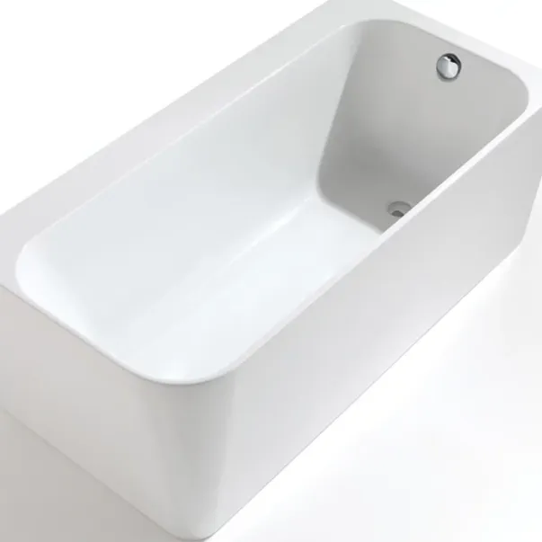 Cada freestanding Kreiner Maggie 160x75 cm finisaj alb dreapta lipita de perete BTW picture - 2