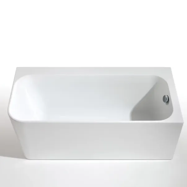 Cada freestanding Kreiner Maggie 160x75 cm finisaj alb dreapta lipita de perete BTW picture - 3