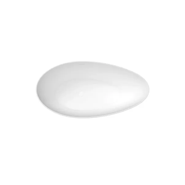 Cada freestanding Rune Agg alb-negru 160x82 cm picture - 6