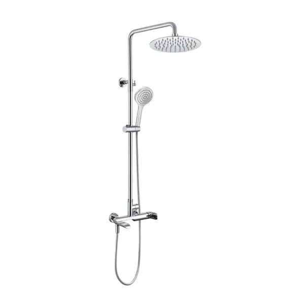 Coloana de dus cu baterie monocomanda Rubineta Olo+Ultra finisaj crom lucios picture - 2